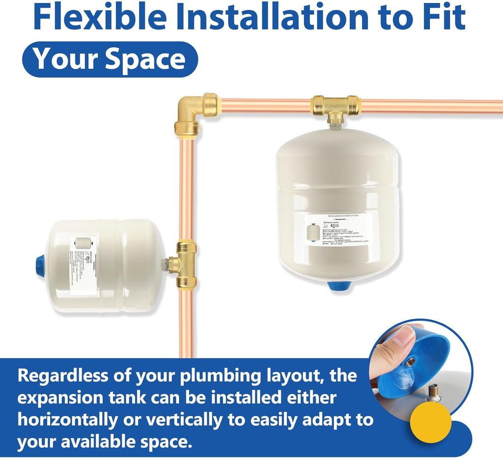 1-PACK GUOFIS 2.1 Gallon Water Heater Expansion Tank,3/4 in MNPT | Expansion Tank for Thermal Pressure