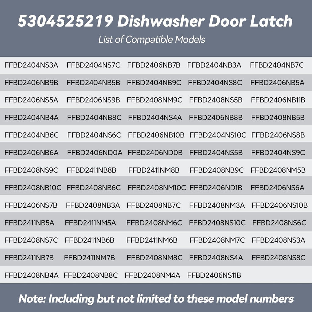 5304525219 Dishwasher Door Latch Assembly
