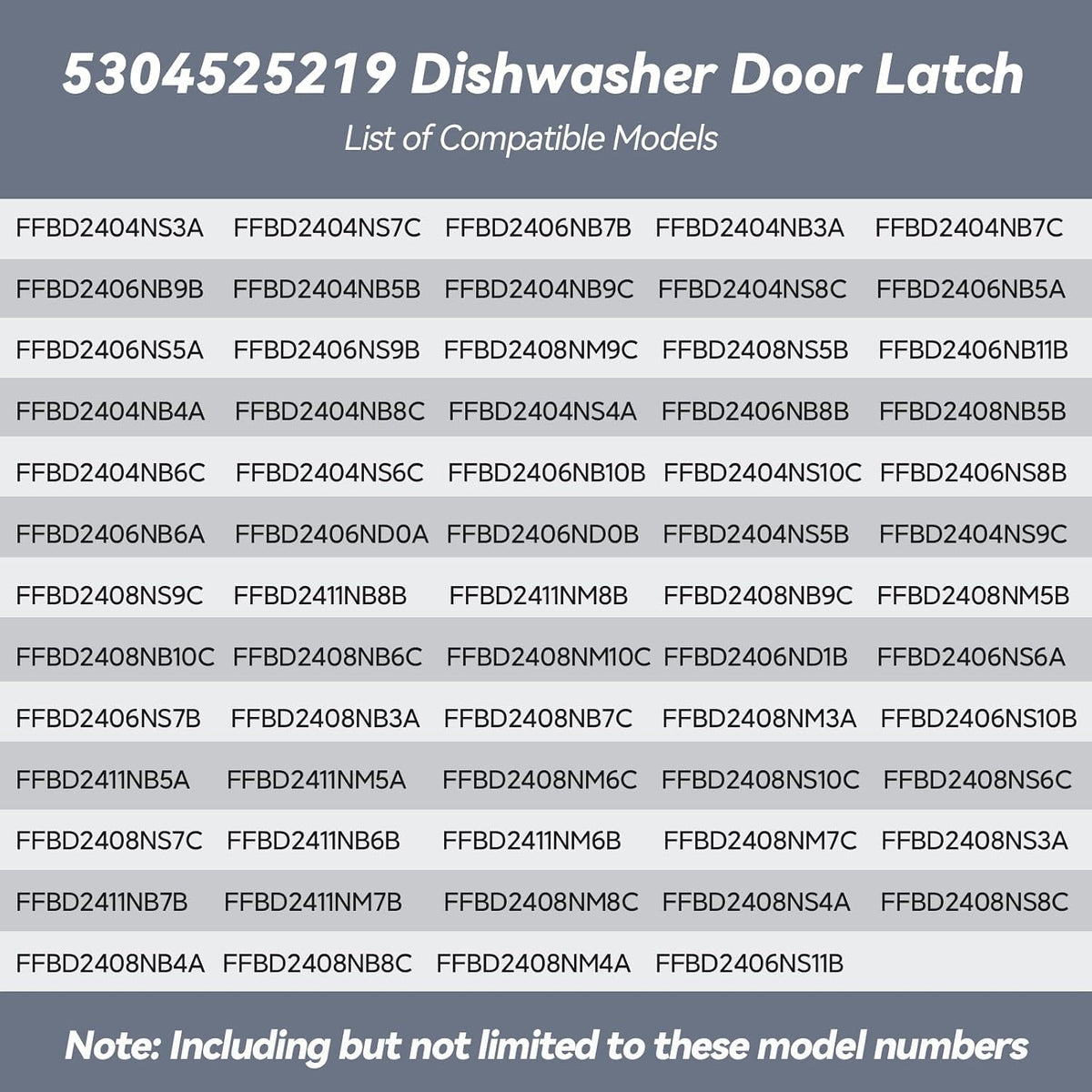 5304525219 Dishwasher Door Latch Assembly