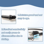 100641 Power Cord Replacement for Proteam Backpack Vacuum Pigtail Assembly