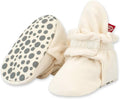Unisex Organic Cotton Baby Booties, Stay-On and Non-Slip, Newborn to Toddler