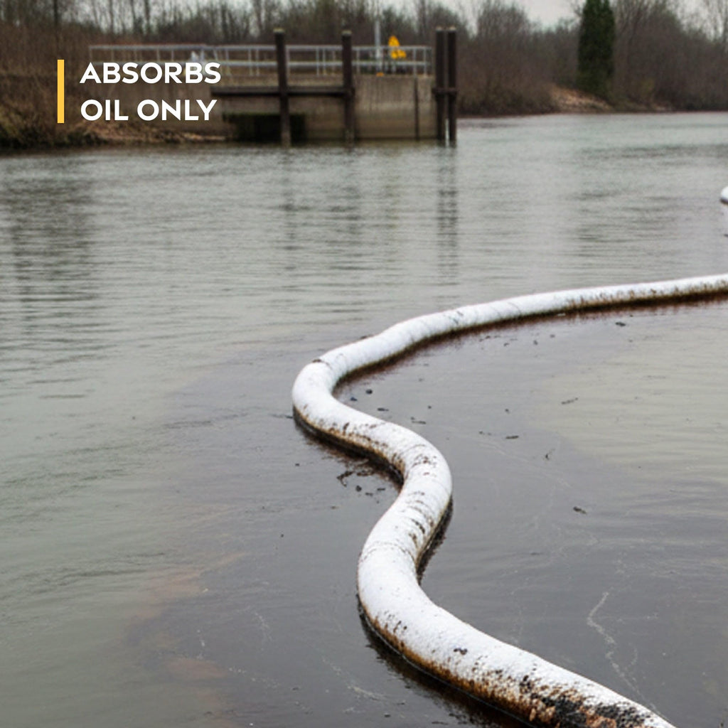 32-Pack Oil Absorbent Booms 3" x 10' - Spill Response