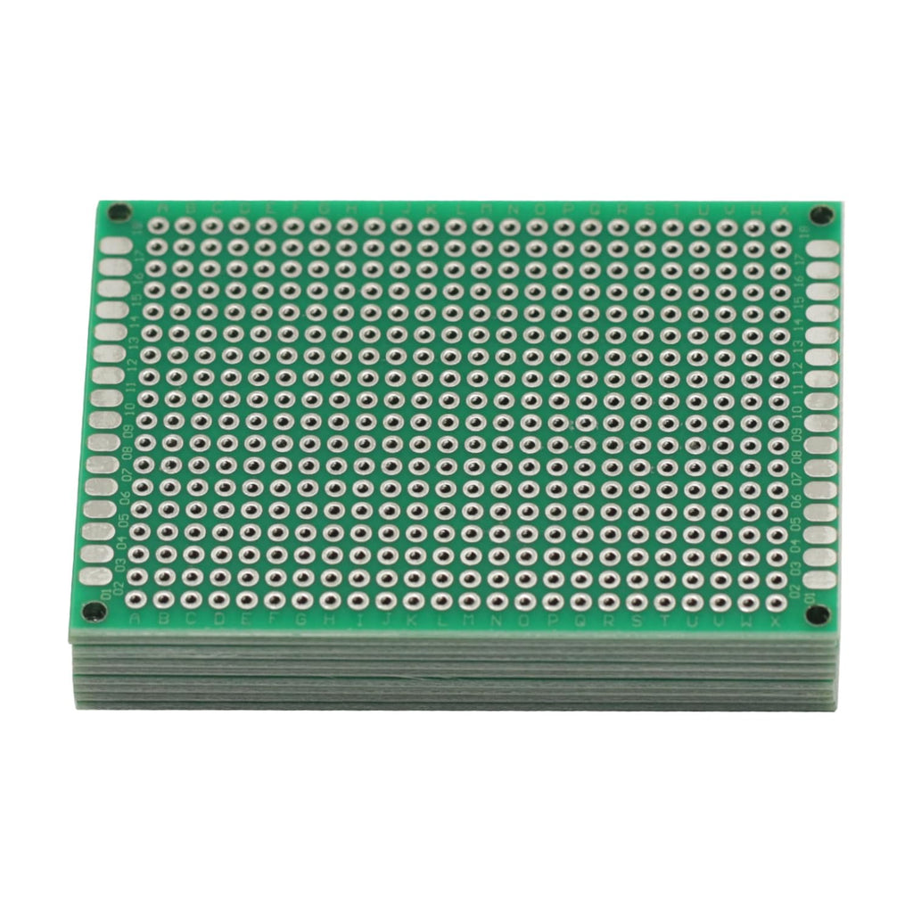 10 Pcs 5x7CM FR4 Double Side Prototype PCB Tinned Universal Breadboard 5x7 cm 50mmx70mm