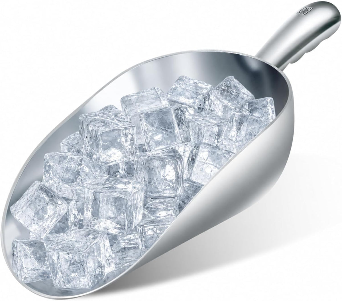 58oz Metal Ice Scoop Large Aluminum Utility Scoop for Ice Machine
