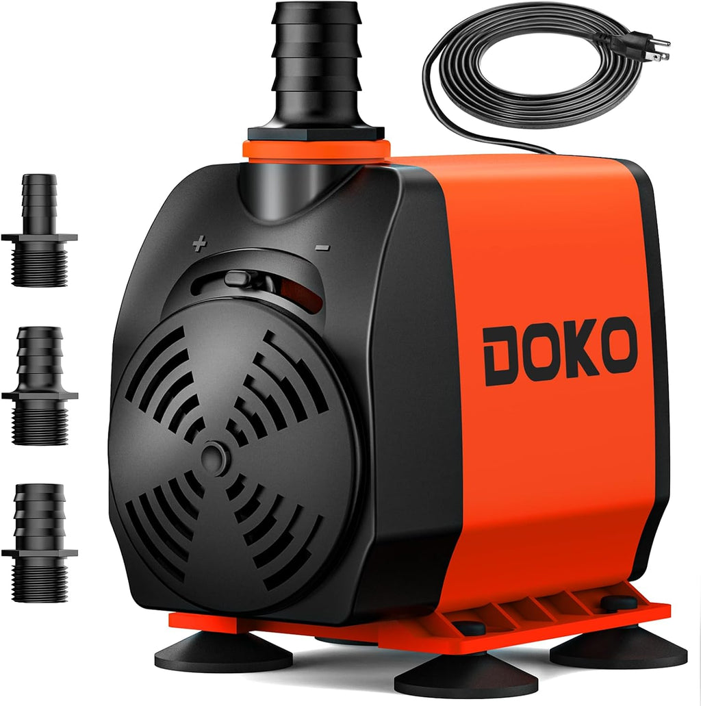800GPH Submersible Water Fountain Pump for Pond, Aquarium, Hydroponic