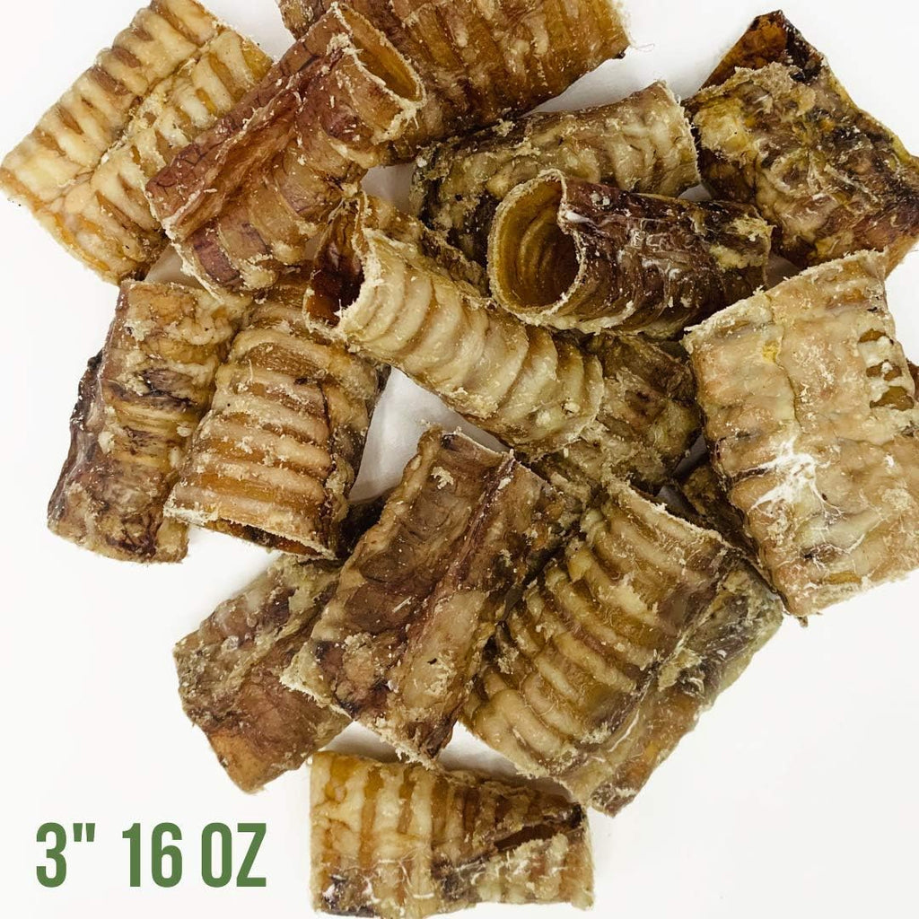 Beef Trachea Dog Chews, 3 Inch, 16 oz