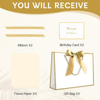Gift Bags with Handles, 11" Small Gift Bags with Tissue Paper
