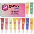 12 Pack Lip Gloss Bulk, Clear, Non-Sticky, 12 Flavors