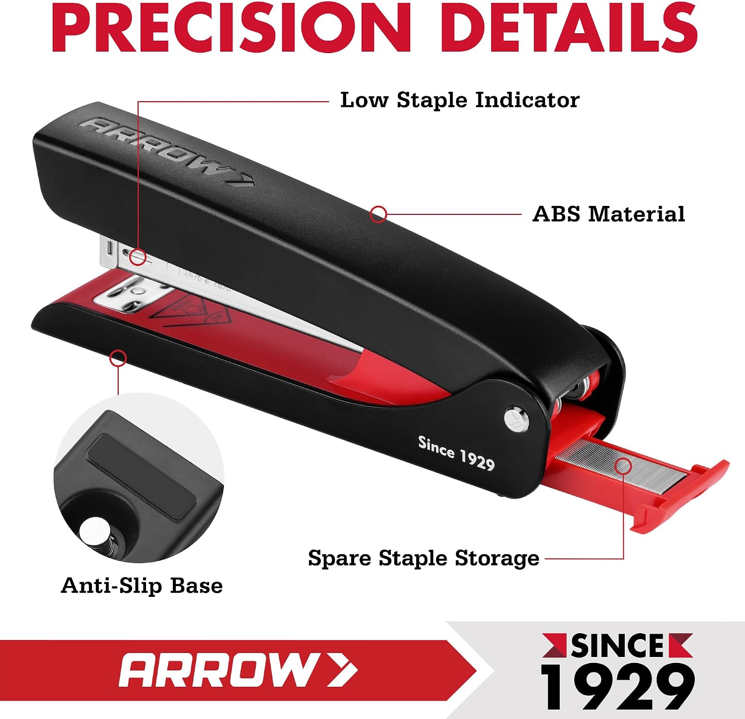Arrow 2-Pack Full-Strip Stapler with 2520 Staples & Remover