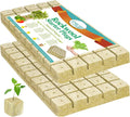 1 Inch Rockwool Cubes Seed Starter Plugs for Hydroponics, 100 Plugs | Promotes Germination Rate & Root Growth