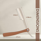 Straight Razor for Men, Edge Single Blade Shavette Shaving