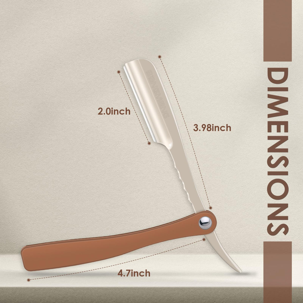 Straight Razor for Men, Edge Single Blade Shavette Shaving