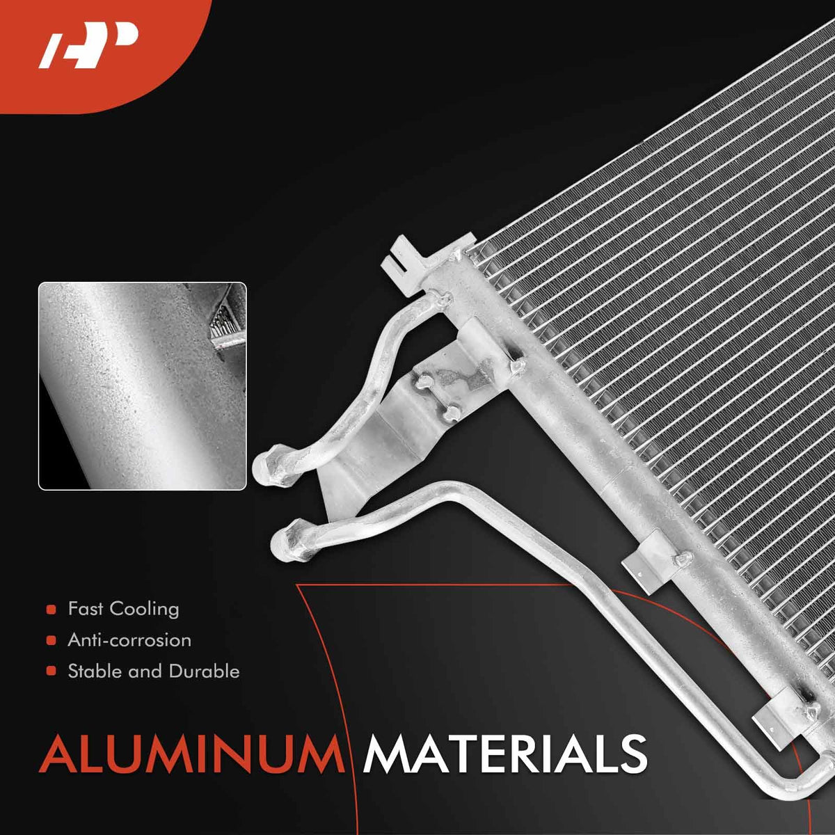 A-Premium Air Conditioning Condenser Compatible with Chevrolet Corvette
