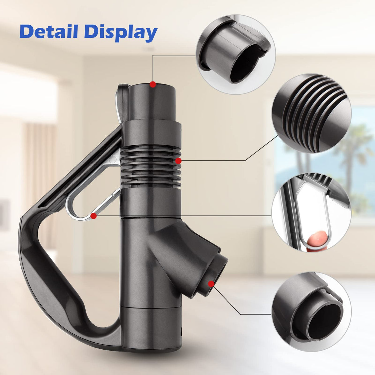Abeskch Vacuum Cleaner Handle for Dyson DC19 DC23 DC26 DC29 DC32 DC36 DC37