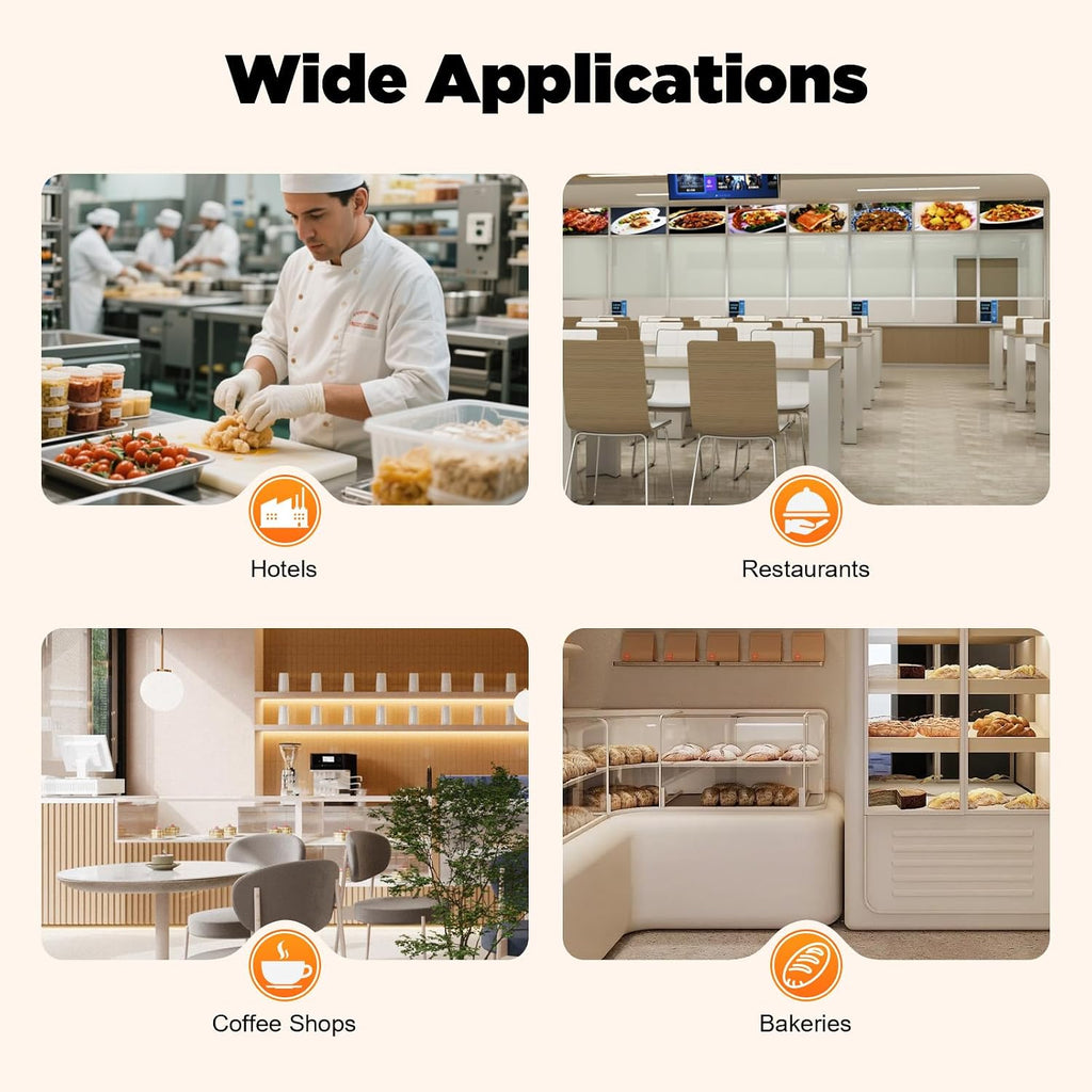 300Pcs/H Conveyor Toaster, 2200W Commercial Conveyor Belt Toaster, 110V 7-Bread Colors Select, 7 Levels Adjustable