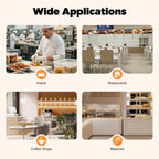 300Pcs/H Conveyor Toaster, 2200W Commercial Conveyor Belt Toaster, 110V 7-Bread Colors Select, 7 Levels Adjustable
