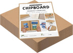 100 Chipboard Sheets 8.5 x 11", 22PT Cardboard for Crafts