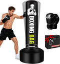 Heavy Freestanding Punching Bag for Adults, 70'' Standing Punching Bag
