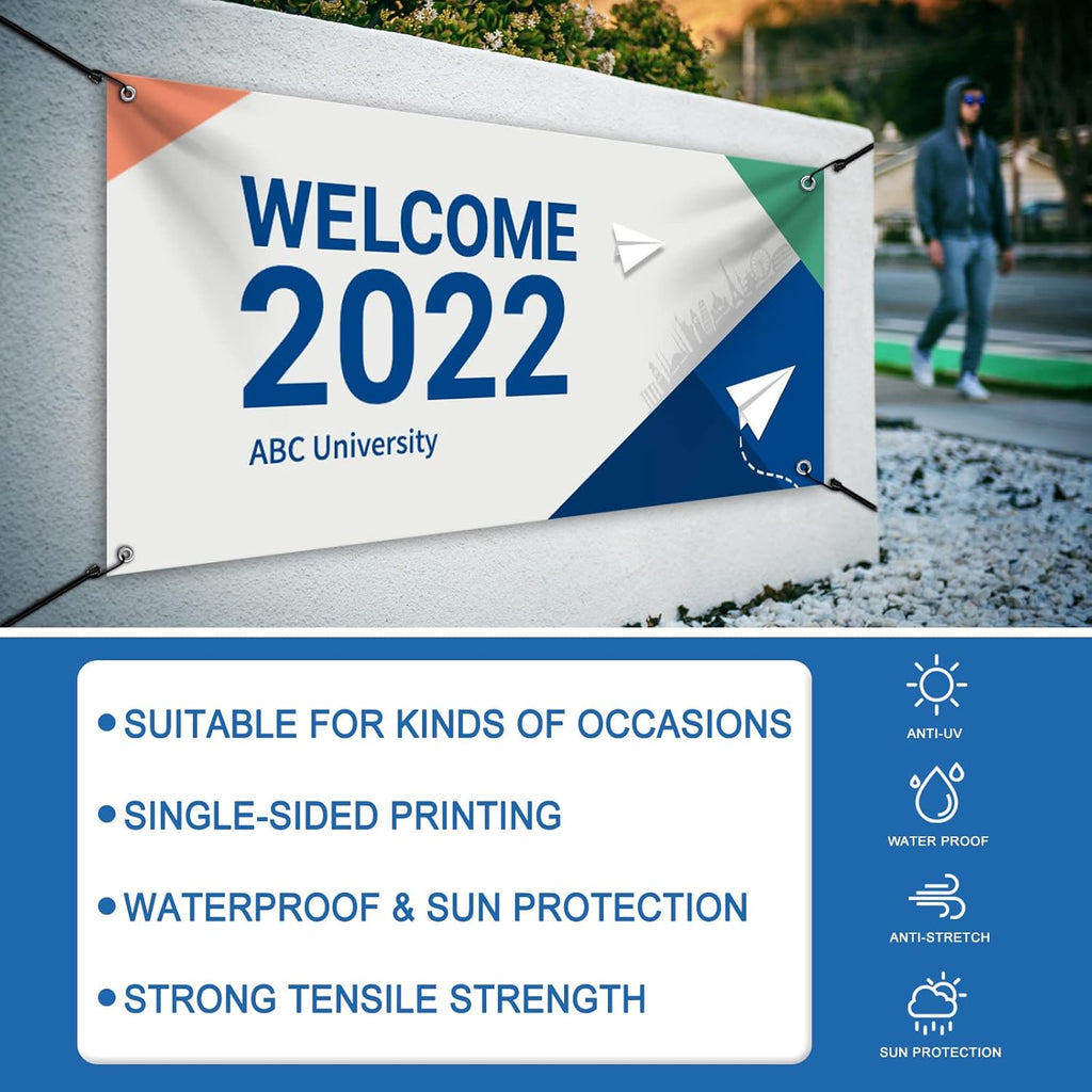 Custom Vinyl Banners and Signs Customize for Outdoor Indoor, Customize Photo Logo Text Banner Decoration Backdrop for