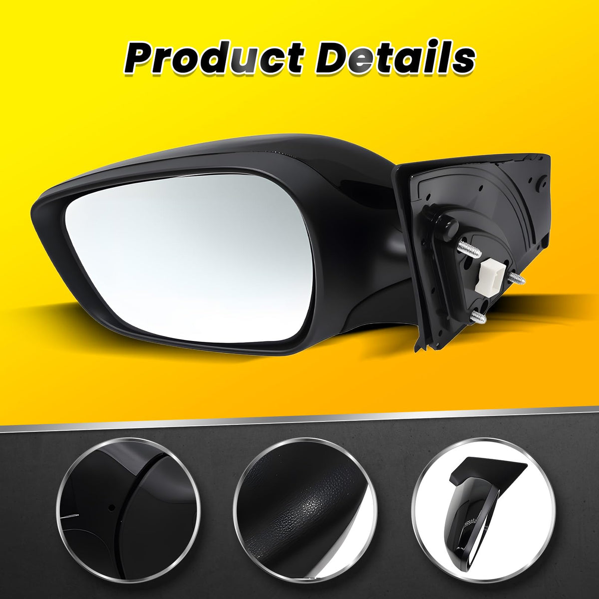 OsyphereX Left Side Mirror Assembly Compatible with Elan-tra 2011-2013 5Pin