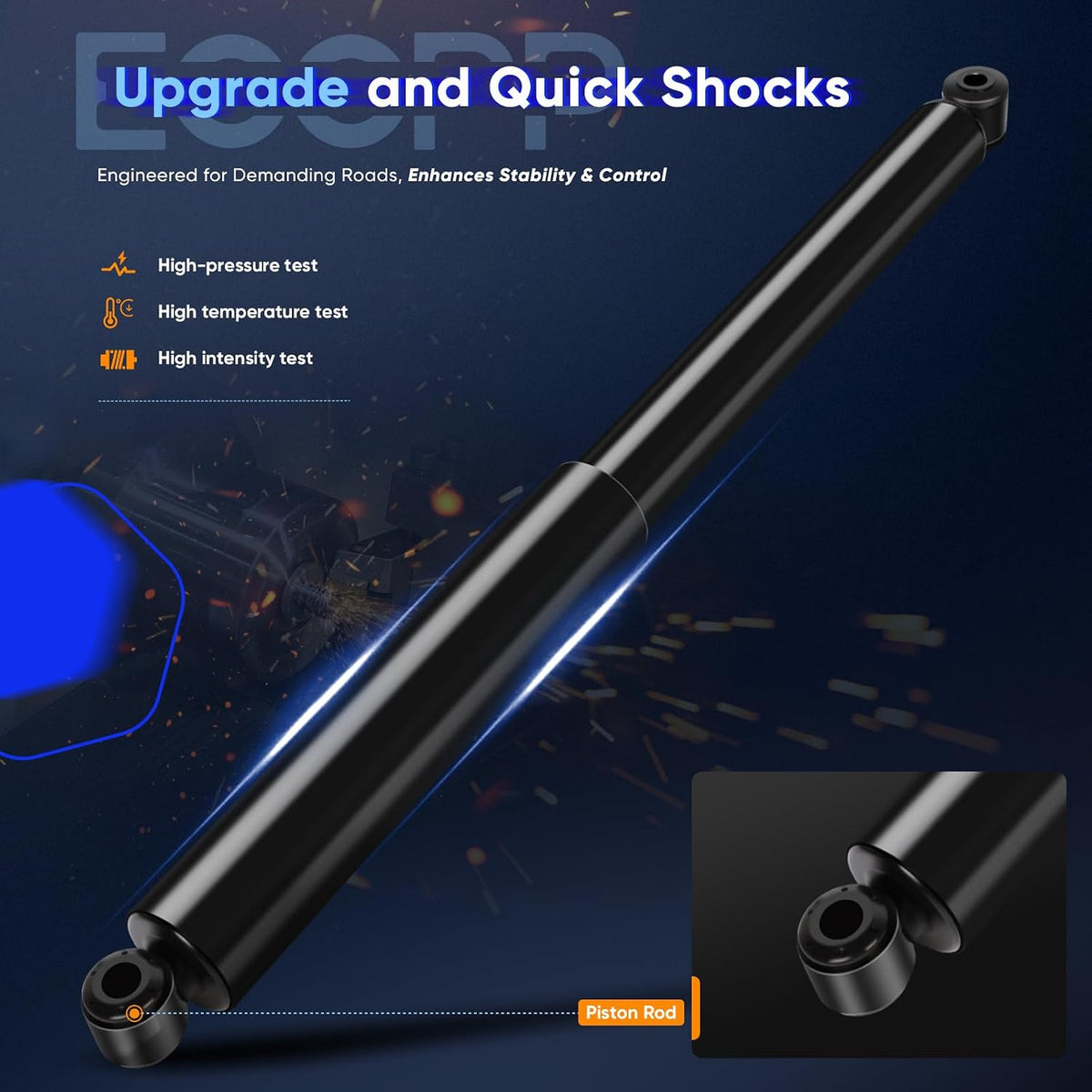 Rear Shocks Absorbers, ECCPP Gas Shocks for Ford for Ranger 1989-2011