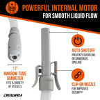 Deway Fuel Transfer Pump, Precision Auto-Shutoff Nozzle, 2.4 GPM, 51 in