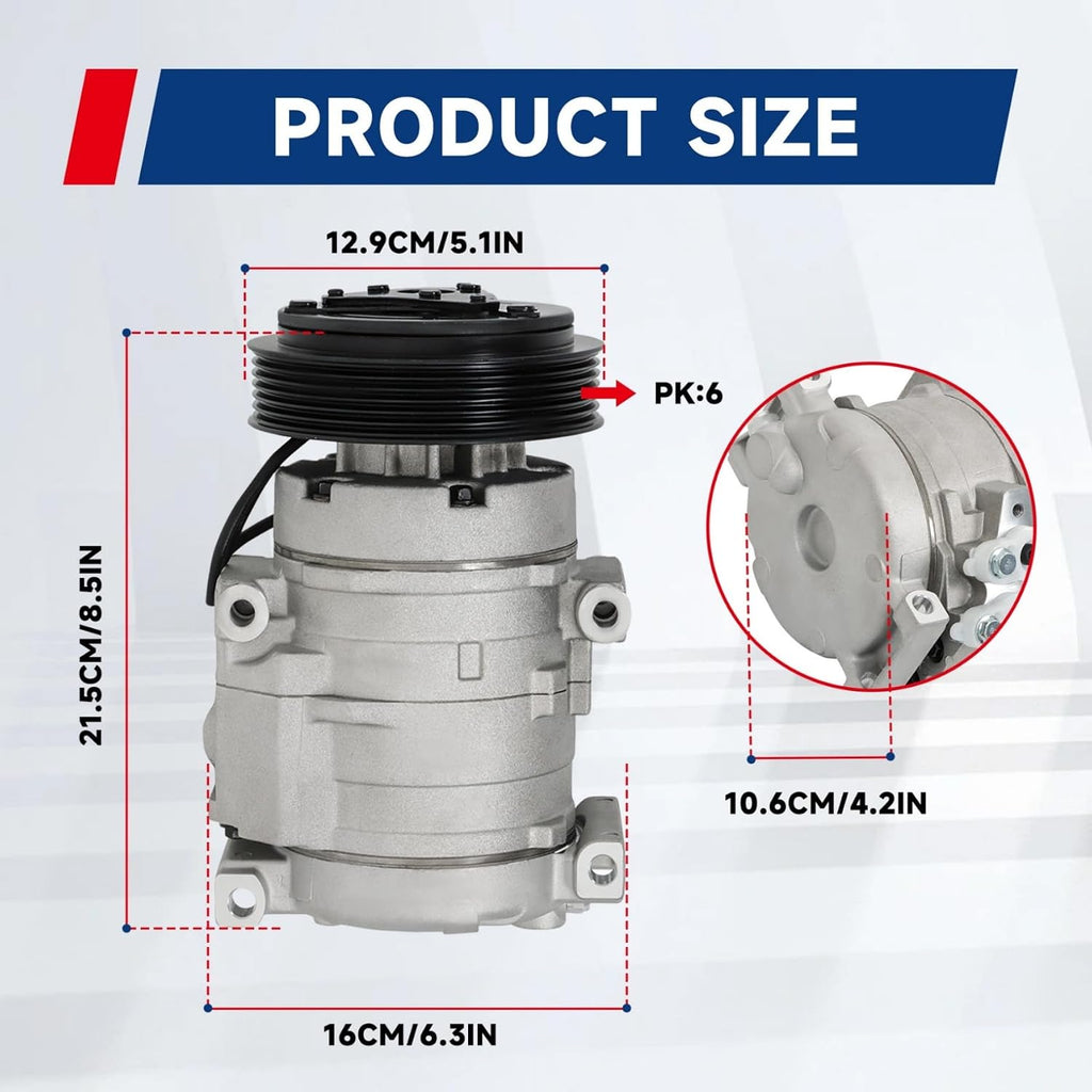 waltyotur AC Compressor Replacement for CO 10736C