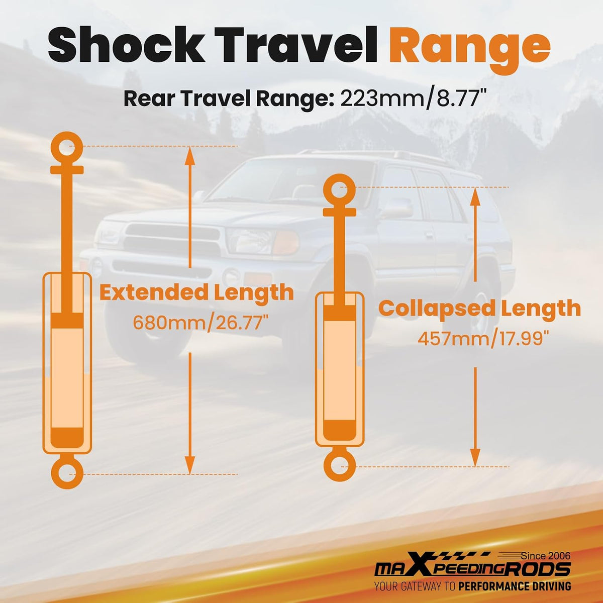 maXpeedingrods 3" Suspension Lift Kit for Toyota 4-Runner 1996-2002