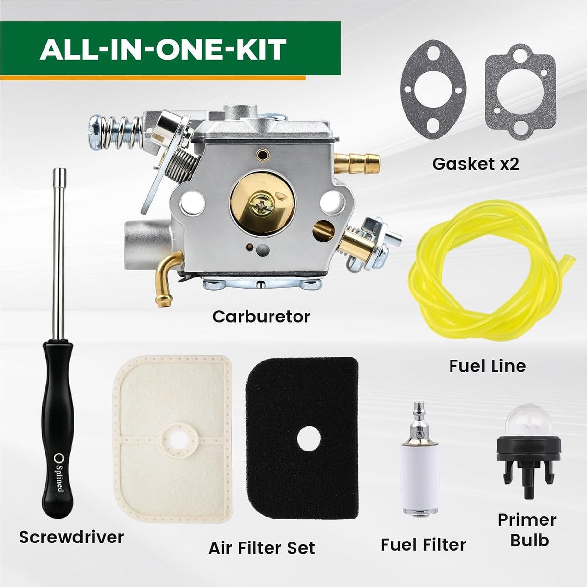 NIMTEK 584901401 Carburetor for Husqvarna 525L String Trimmer Brushcutter