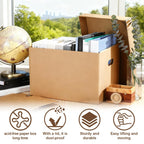 10 Pcs Acid Free Storage Boxes, Archival Storage Boxes, 15 x 12 x 10 Inch Thickened Buffered Acid Free Board Photo