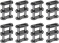 UXCELL 8Pcs #40-2/08A-2 Double Roller Chain Connecting Links 12.7mm Pitch Carbon Steel Master Connector Link