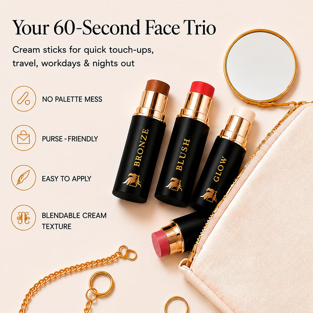 Contour Stick Set, Blush, Bronzer & Highlighter, Luminous