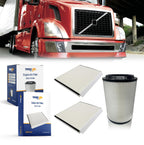 Engine and Cabin Air Filter Compatible With Select Volvo Semi Trucks