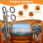 4KW 240V Hot Tub Heater Element for Balboa Spa Heater Element, Titanium Flo-Thru Hot Tub Heater Element(10 Inch) (4KW)