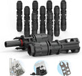 CHINT 8AWG Solar Panel Connectors 1500V DC 70A, TÜV Certified Heavy Duty MC4-Compatible Solar Cable Connectors for