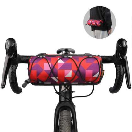 Bike Handlebar Bag Bicycle Front Bag Shoulder Bag Storage Bag with Shoulder Strap for Road Mountain Bike Cycling
