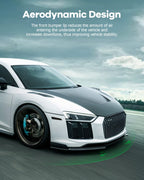 3PCS Black PP Front Bumper Body Kit Spoiler Chin Spoiler