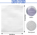 150 Pc Cushion Foam Pouche 8'' x10'' Glass Cup Plate Protector