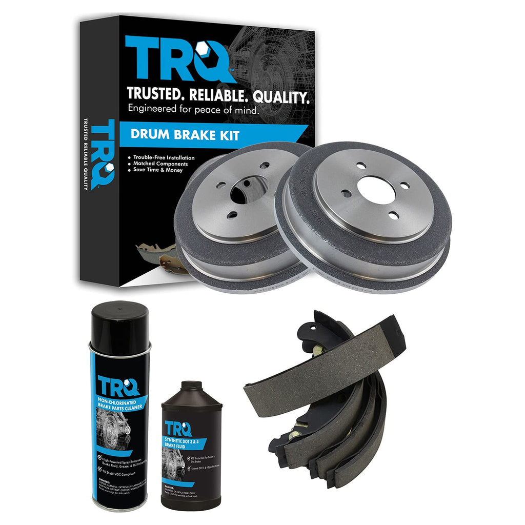 TRQ Rear Brake Shoe & Drum Kit