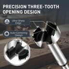 Forstner Bit Set, 8Pcs Wood Drilling Bits for Flat-Bottom Holes