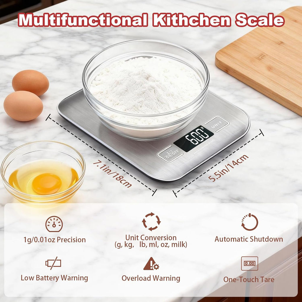 Sourdough Starter Kit with Scale, Glass Jar, Banneton Bread Proofing Basket