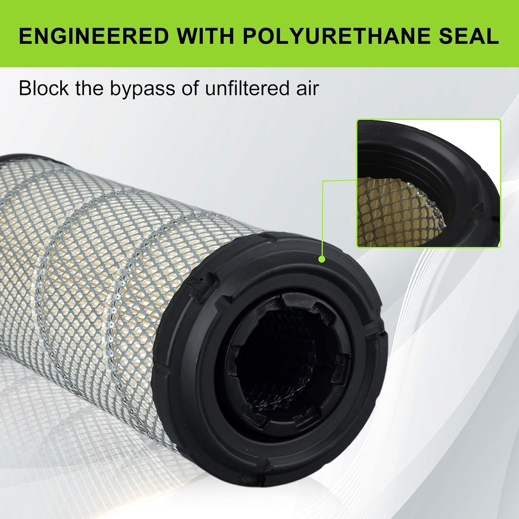 M131802 Outer Air Filter with M131803 Inner Filter for John Deere