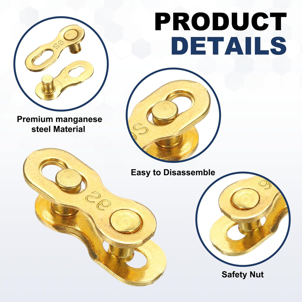 8Pcs Bike Chain Master Link for 9 Speed Chain Missing Link