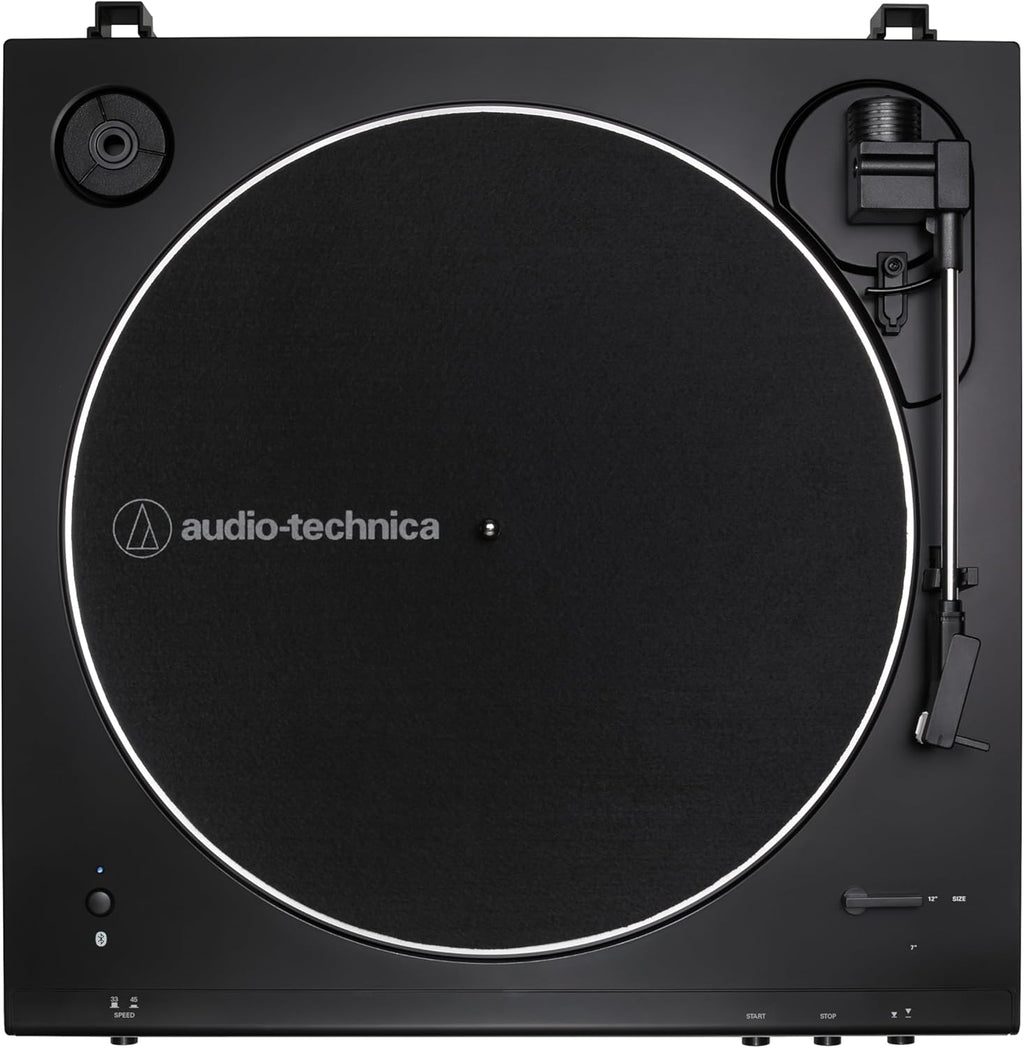 AT-LP60XBT-BK Fully Automatic Wireless Belt-Drive Stereo Turntable, Hi-Fi, 2 Speed, Anti-Resonance, Die-Cast Aluminum