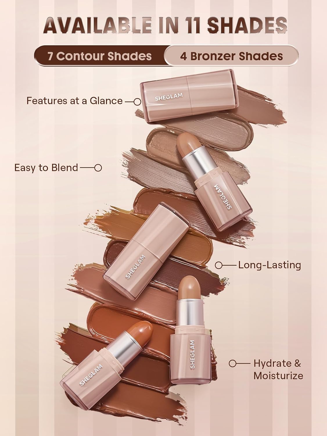 Buttery Buff Contour & Bronzer Stick-Clay