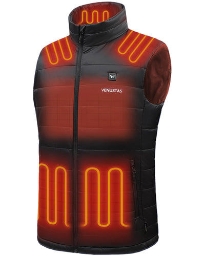 Men's Heated Vest with Battery, Lightweight Quilted Vest for Men