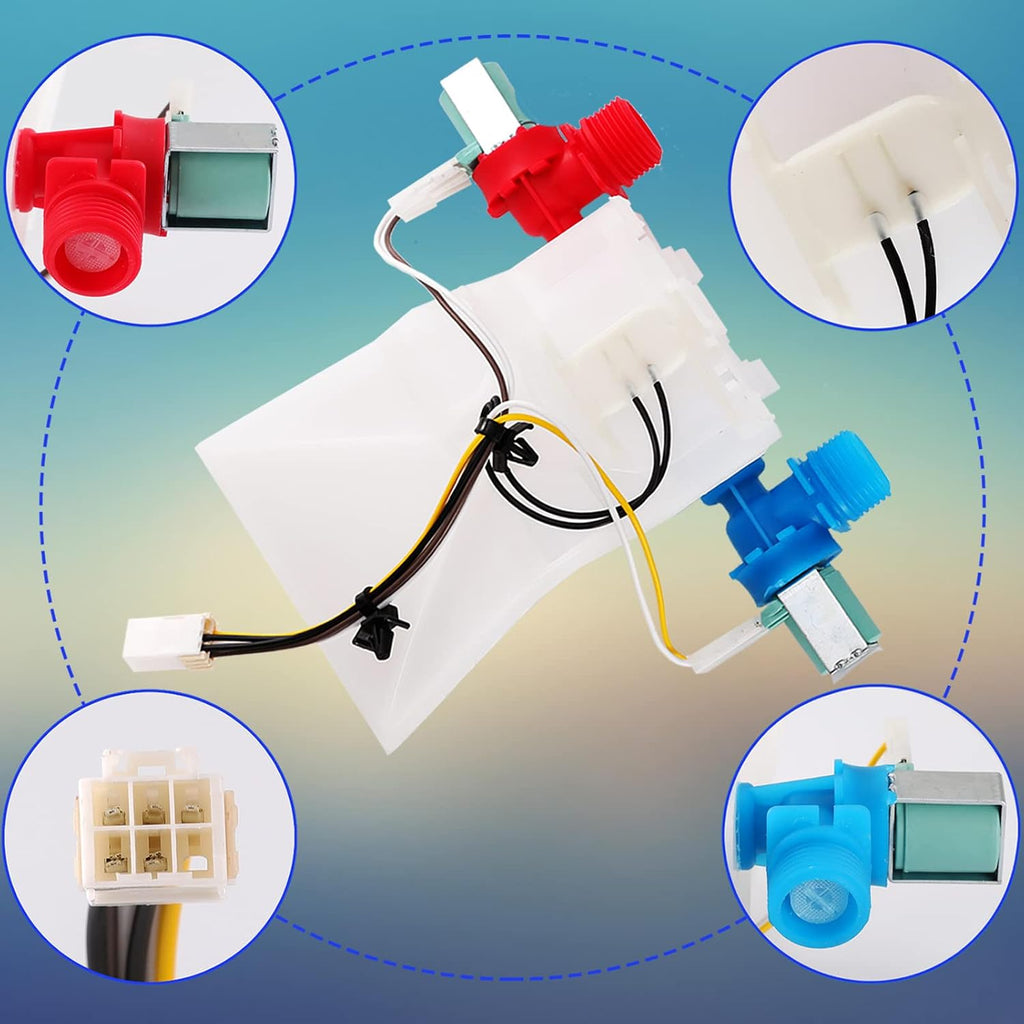 W10144820 Washer Water Inlet Valve Washing Machine Replacement WPW10144820