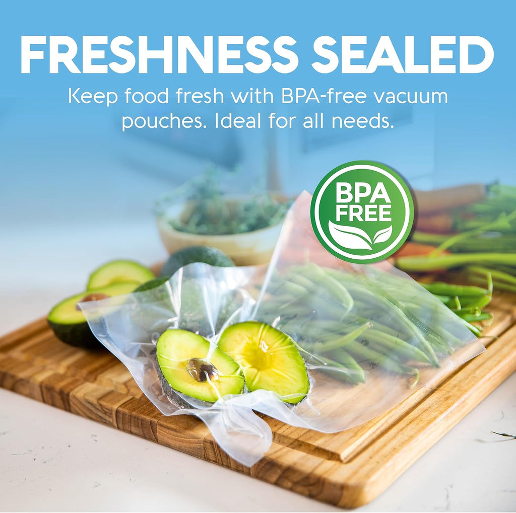 Chamber Vacuum Sealer Bags – Heavy Duty, BPA-Free, Pre-Cut Chamber Vacuum Bags for Food Preservation, Freezer