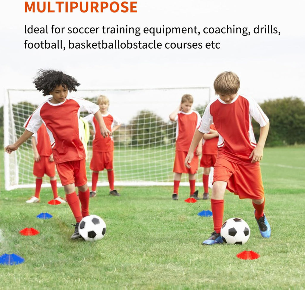 Soccer Agility Training Equipment Set, 12 Rung 20Ft Agility Ladder, 12 Disc Cones, 4 Steel Stakes, Solo Soccer