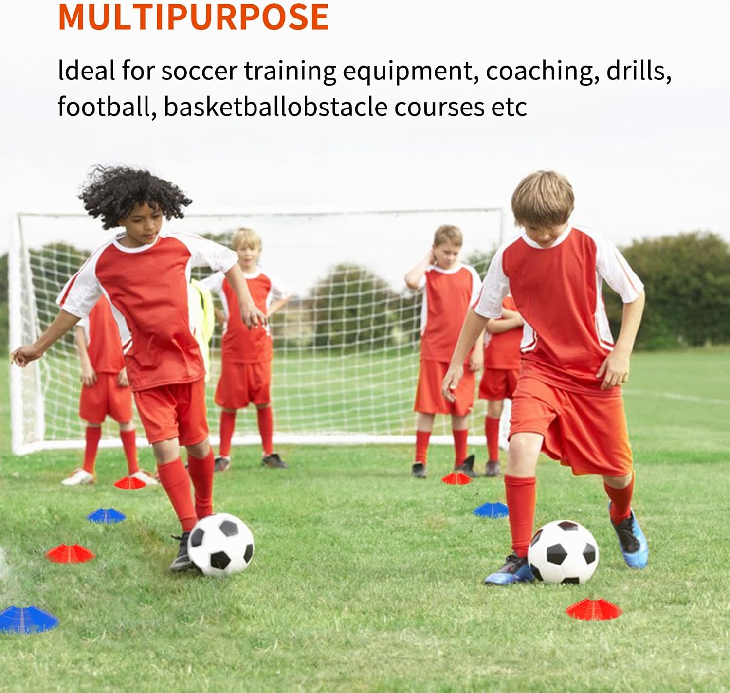 Soccer Agility Training Equipment Set, 12 Rung 20Ft Agility Ladder, 12 Disc Cones, 4 Steel Stakes, Solo Soccer